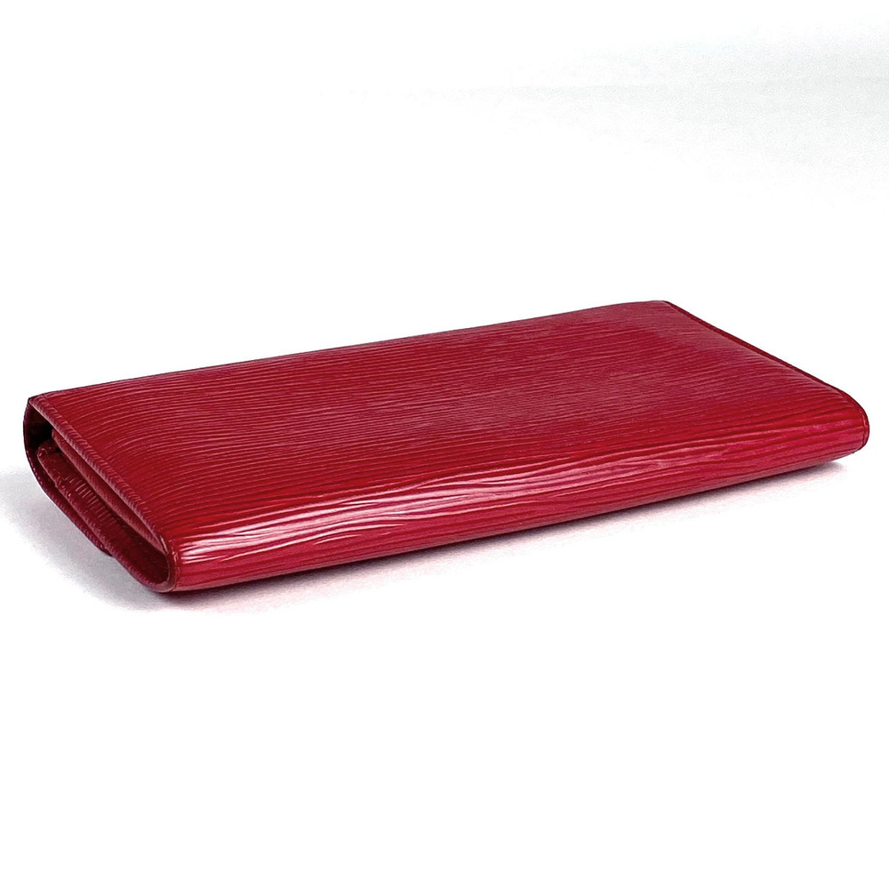 Louis Vuitton fold Carmine Wallet Epi Sarah Bi Leather Portefeuille Long Black